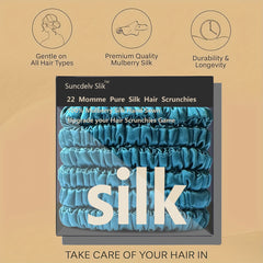 TRESYVA - Silk Scrunchie Set for Gentle, Friction-Reducing Styling