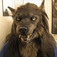 LUPHORA - LED Werewolf Mask with Glowing Eyes and Movable Ears