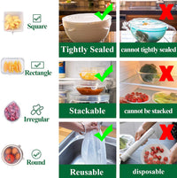 ECOCOVER - Stretchable Silicone Lids for Fresher Food Storage