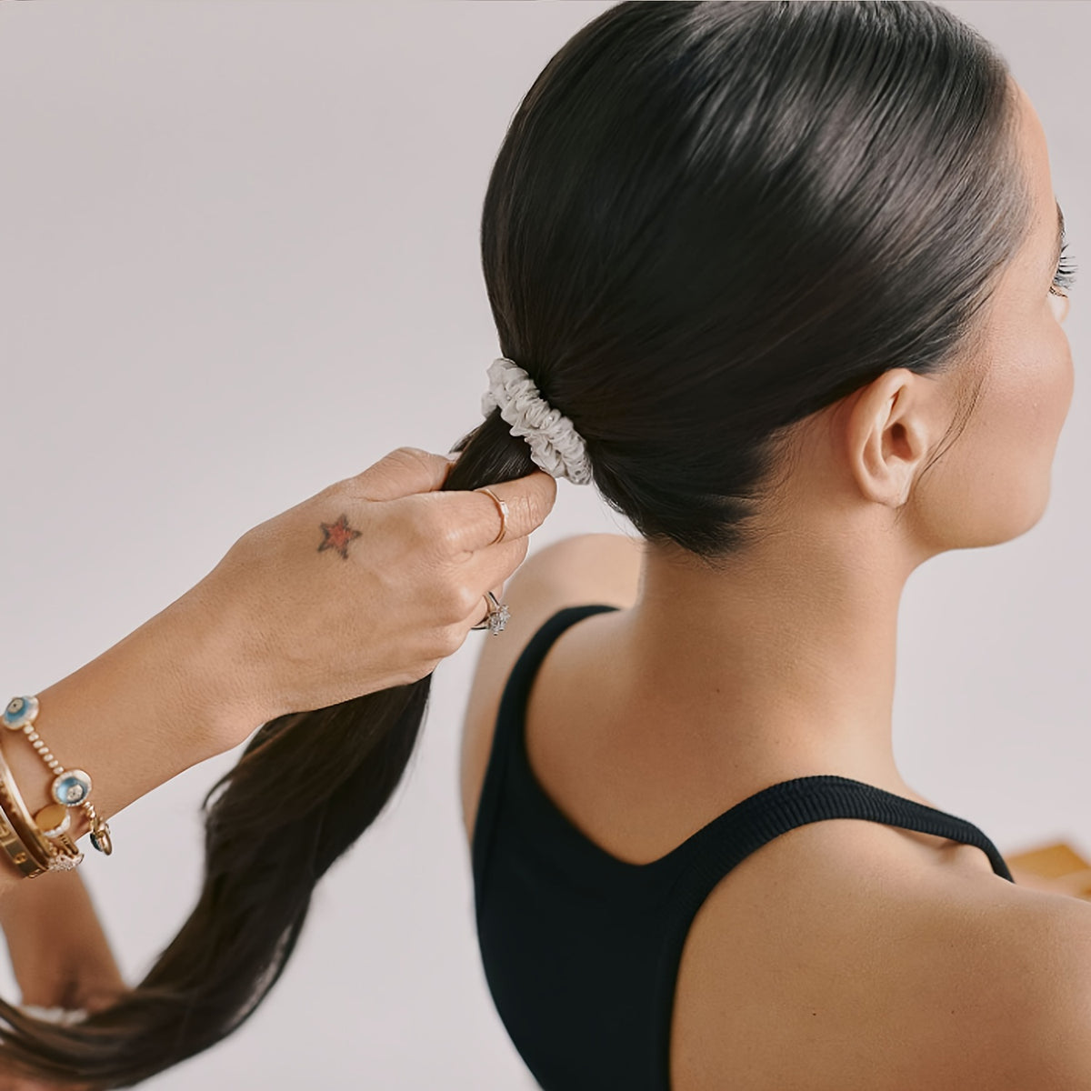 TRESYVA - Silk Scrunchie Set for Gentle, Friction-Reducing Styling
