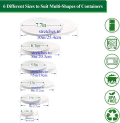 ECOCOVER - Stretchable Silicone Lids for Fresher Food Storage