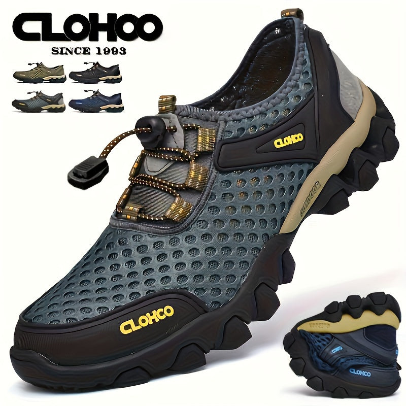 VELQARO - Men's Mesh Sneakers for Cushioned Outdoor Comfort