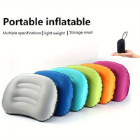 AIRREST - Inflatable Travel Pillow for Colorful Curved Support