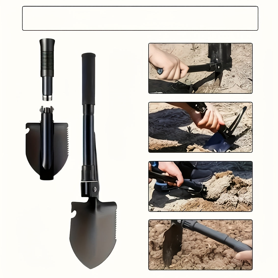 FORGEWAY - Folding Survival Shovel for Campsite and Roadside Tasks
