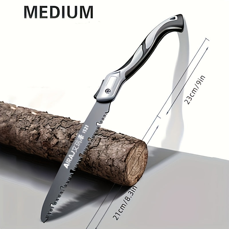 KERVANO - Folding Wood Saw for Controlled Cord-Free Cutting