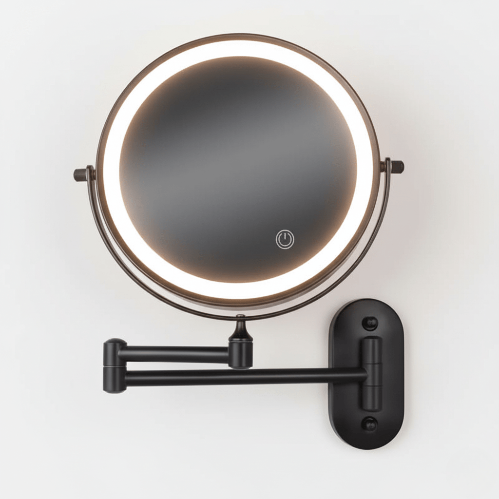 MAGNIFILUX - Rechargeable LED Magnifying Mirror for Precise Grooming