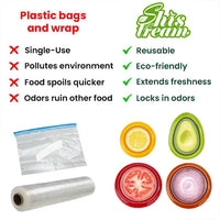 LOCKAFRESH – Silicone Stretch Covers for Fruits, Bowls, and Leftovers