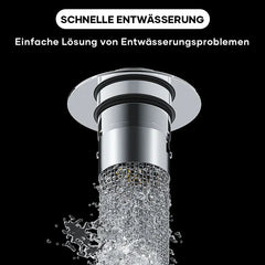 DRAIVEL - Polished Pop-Up Drain Stopper That Traps Hair and Prevents Clogs