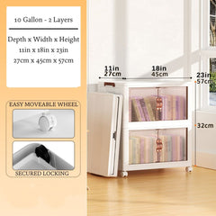 ORDEVIA - Stackable Storage Bins for Clutter-Free Organization