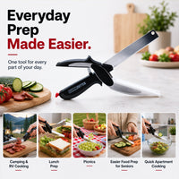 SNIVORA - 2-In-1 Kitchen Scissors for Faster, Cleaner Prep