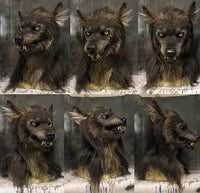 LUPHORA - LED Werewolf Mask with Glowing Eyes and Movable Ears