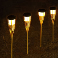 FLAMEGLOW – Solar Bamboo LED Lights for Outdoor Ambiance