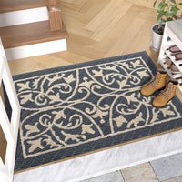 PUREHOME - Low Profile Indoor Mat Entryway Rug Non-Slip