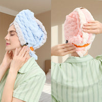 TRESSIVA - Oversized Microfiber Hair Towel for Faster Drying