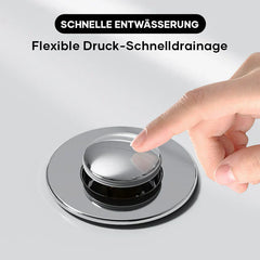 DRAIVEL - Polished Pop-Up Drain Stopper That Traps Hair and Prevents Clogs