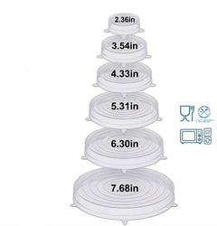 ECOCOVER - Stretchable Silicone Lids for Fresher Food Storage