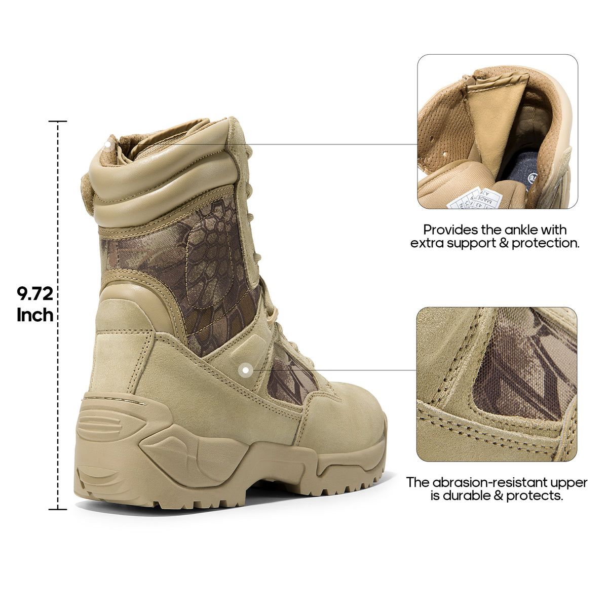 VELDRIK - Waterproof Tactical Boots for All-Day Outdoor Support