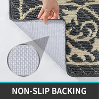 PUREHOME - Low Profile Indoor Mat Entryway Rug Non-Slip