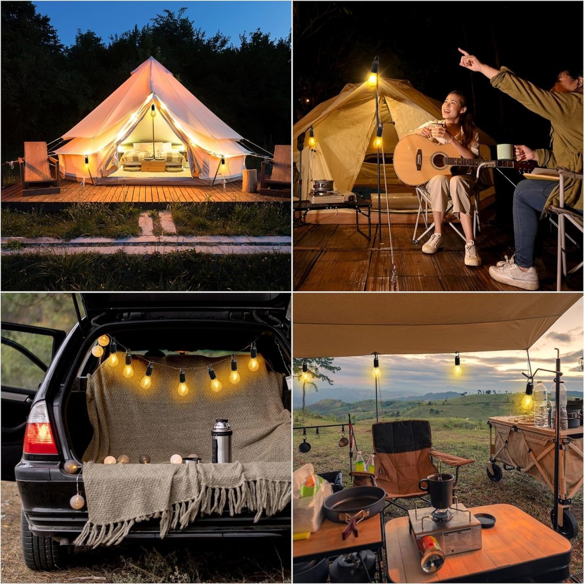 VELUNORA - Portable Emergency Lamp for Warm Light During Outages