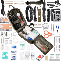Versatile Outdoor Emergency Kit]Compatible with MOLLE System, This Survival First Aid Set Is a Must-Have for Camping, Hunting, Hiking, And Fishing. A Universal Emergency Gear Suitable for Both Men And Women, It Makes a Practical Gift Option