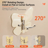 ROTAHOOK – Self-Adhesive Swivel Hook for Home Organization