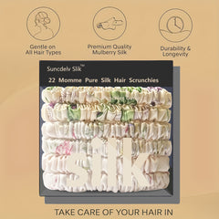TRESYVA - Silk Scrunchie Set for Gentle, Friction-Reducing Styling