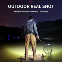 GLEVARO - Rechargeable 5-LED Headlamp for Hands-Free Outdoor Light