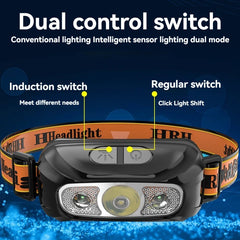 LUMZARO - Rechargeable LED Headlamp Set for Hands-Free Lighting