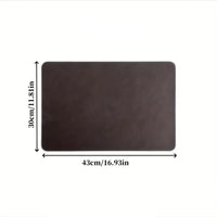 HEATLUNE - Faux Leather Placemats for a Refined, Protected Table