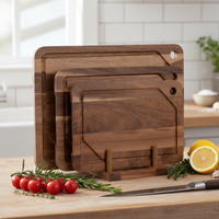 ACAVORA - Acacia Cutting Board Set for Tidy Prep and Sculptural Storage