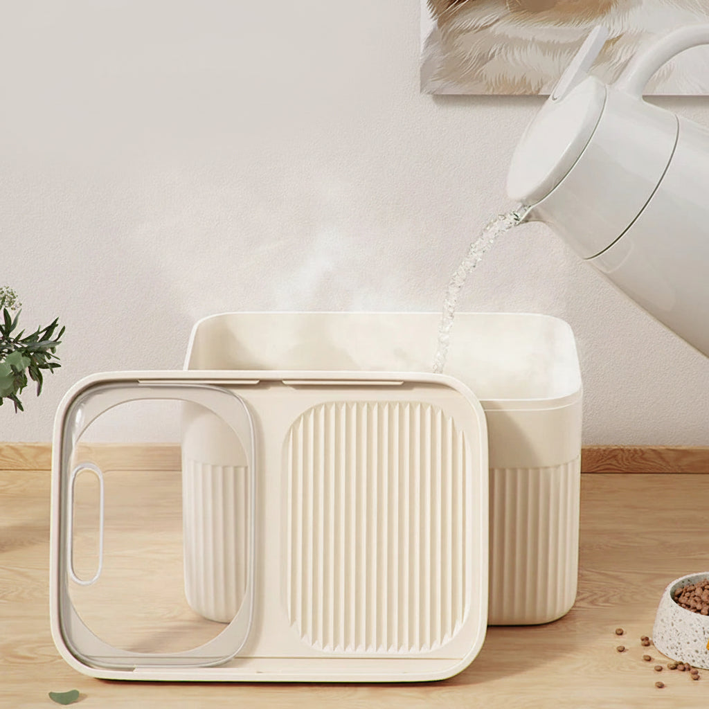 PAWSEAL - Airtight Pet Food Bin That Keeps Kibble Fresh