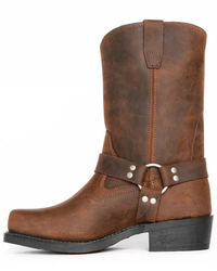 FORGEDSTEEL – Robust men's boots with harness and waterproof leather