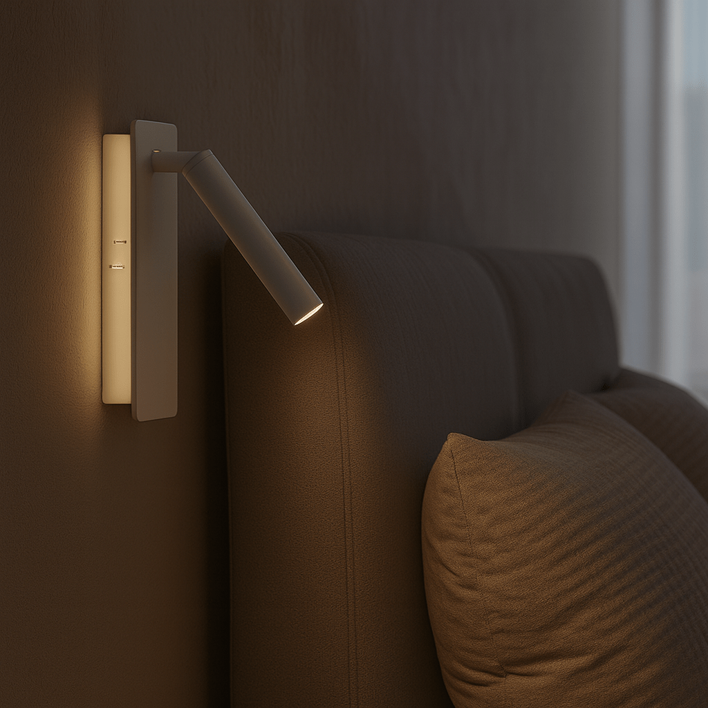 TWIRLLITE - Rotatable Wall Lamp for Focused Bedside Reading