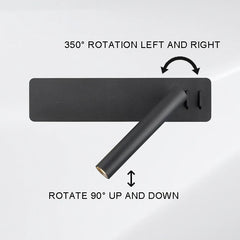 TWIRLLITE - Rotatable Wall Lamp for Focused Bedside Reading