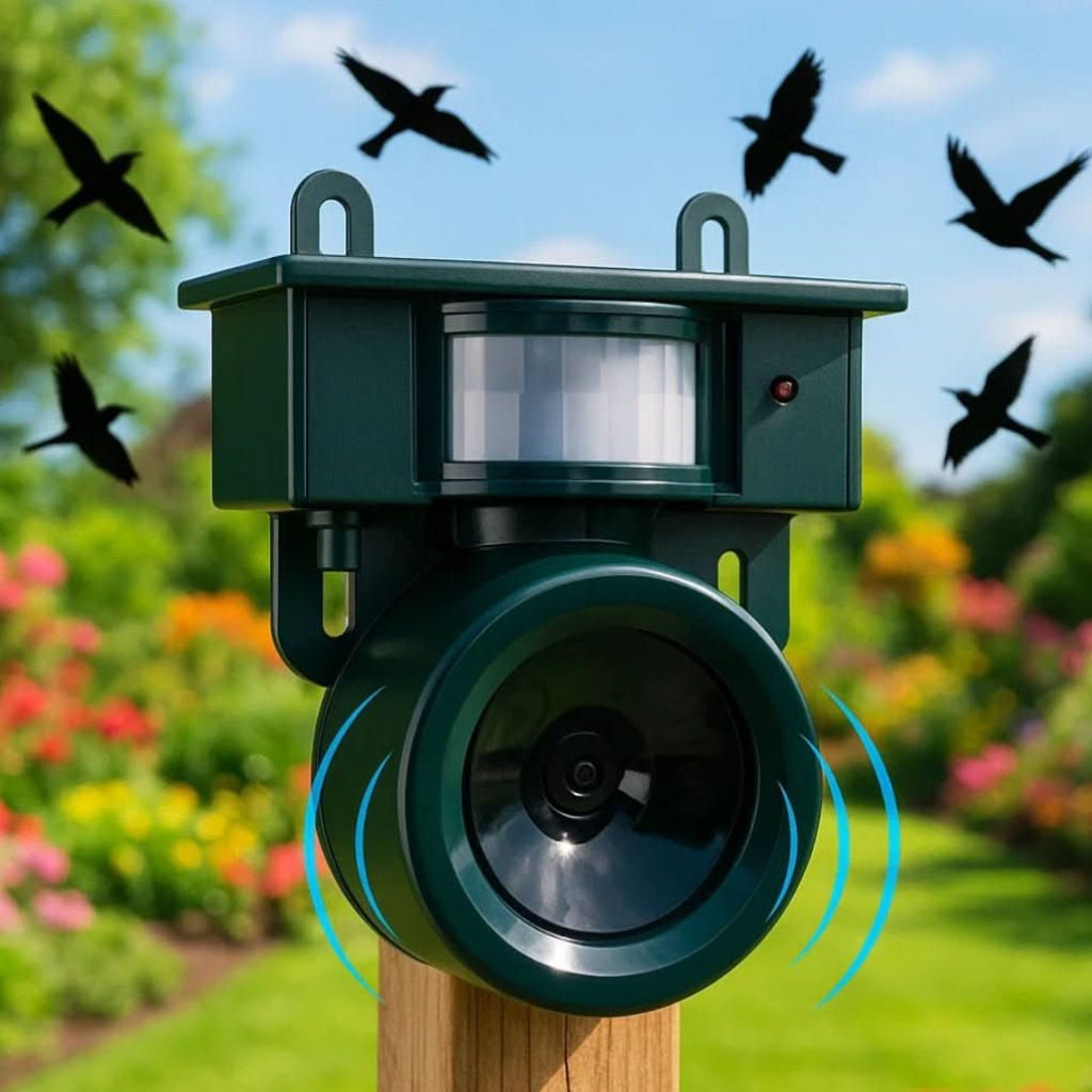 ORNIVEX - Solar Motion Bird Repeller That Protects Outdoor Furniture