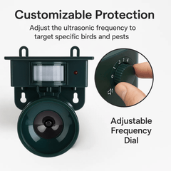 ORNIVEX - Solar Motion Bird Repeller That Protects Outdoor Furniture