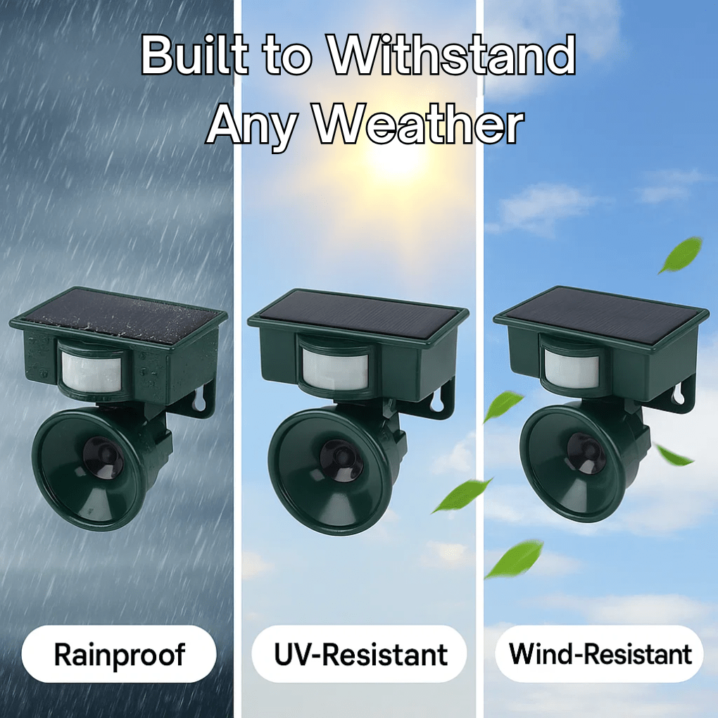 ORNIVEX - Solar Motion Bird Repeller That Protects Outdoor Furniture