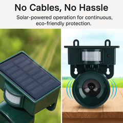 ORNIVEX - Solar Motion Bird Repeller That Protects Outdoor Furniture