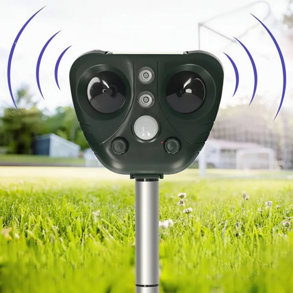 Repelente Ultrasónico Solar Para Aves Jardín