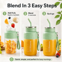 FRUVORA - Portable Blender for Fresh Smoothies Anywhere