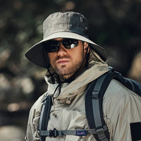 SOLGUARD - Breathable wide brim sun hat with UV protection designed for outdoor comfort, travel, and all-day sun safety