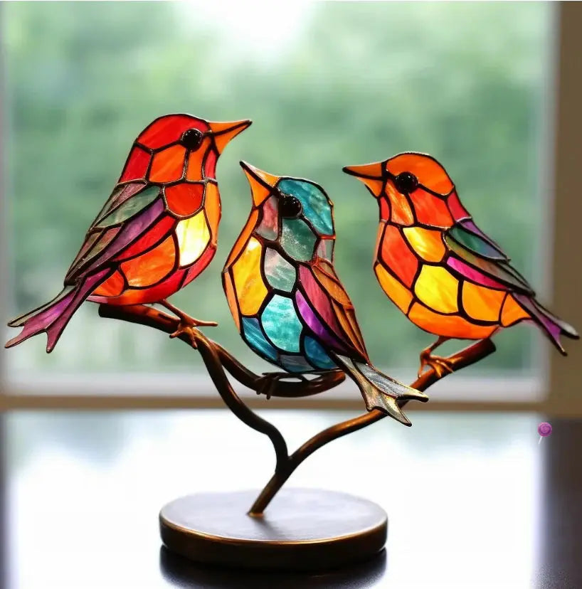 AVILORA - Window Bird Ornament for Colorful Sunlit Accents