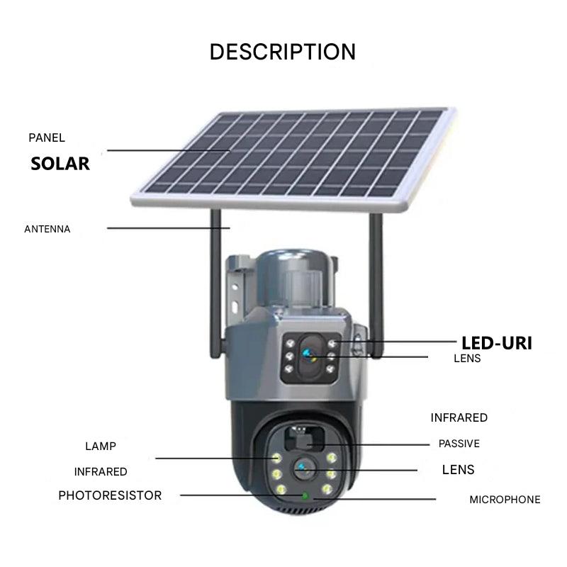 OCULYRA - Solar 4K Security Camera for Cable-Free Monitoring