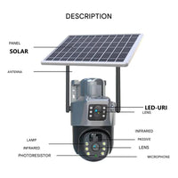 OCULYRA - Solar 4K Security Camera for Cable-Free Monitoring