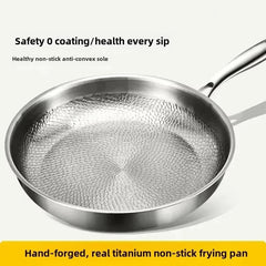 FORGEON - Hammered Titanium Frying Pan for Even Induction Cooking