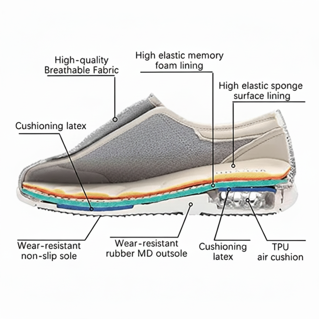 SWELLCOMFORT - Extra-Wide Diabetic Shoes for Pressure-Free Comfort