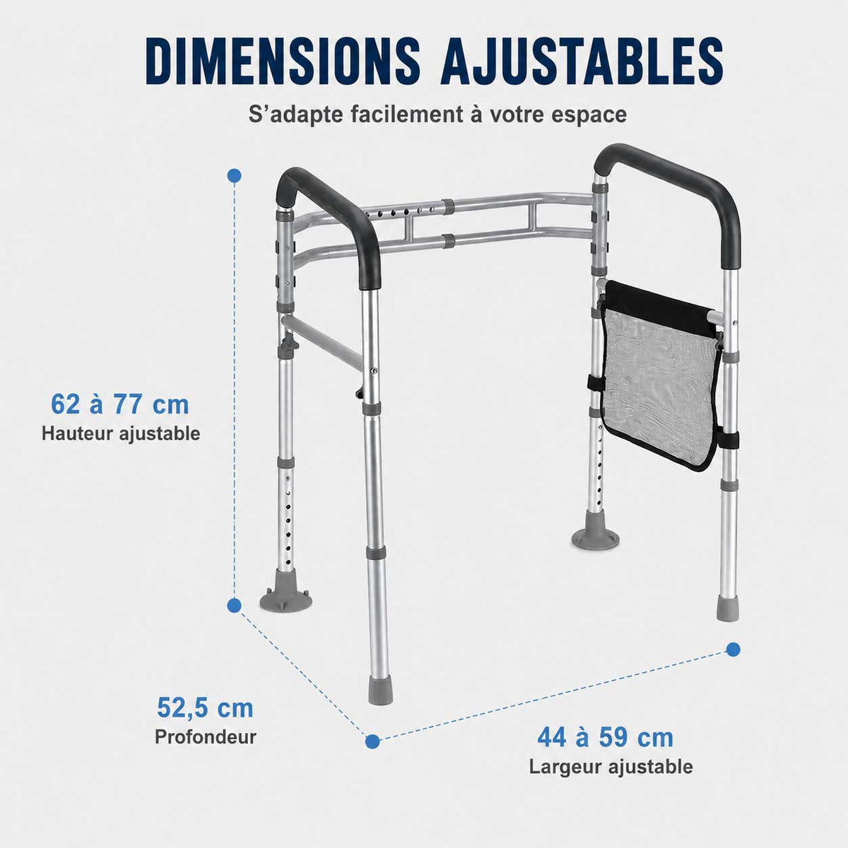 SITVORA - Adjustable Toilet Safety Frame for Easier Sitting and Standing