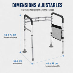 SITVORA - Adjustable Toilet Safety Frame for Easier Sitting and Standing