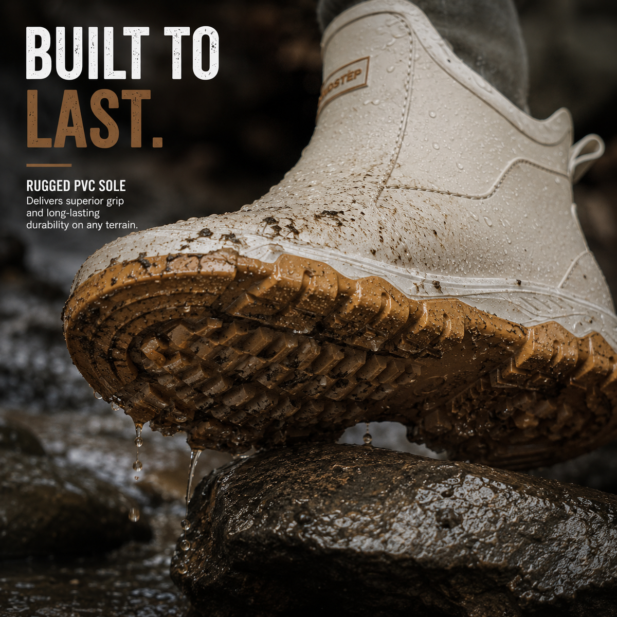 MUDSTEP - PVC Ankle Boots for Secure Steps on Wet Ground