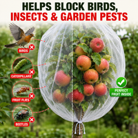 CROPSHIELD - Drawstring Mesh Bags That Shield Growing Fruit